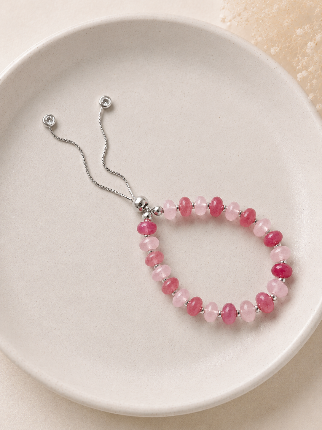 Rosé glow bracelet