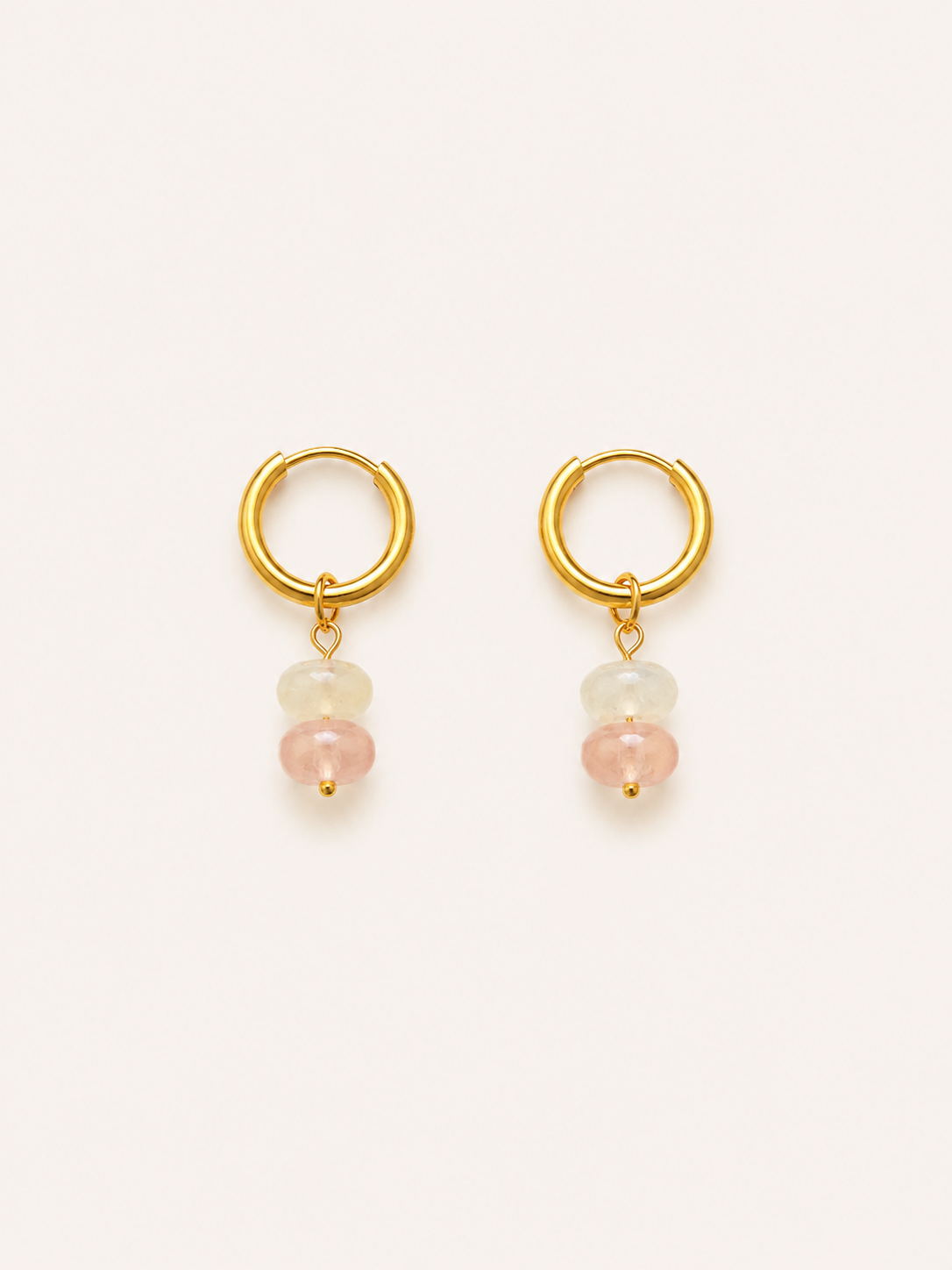 Blush Glow Hoops