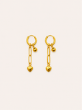 Golden Love Chain Hoops