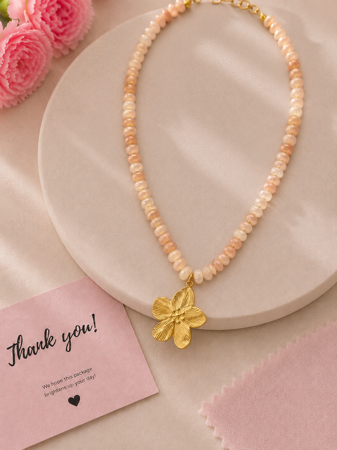Peach Blossom Necklace