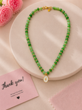 Emerald Tulip Necklace